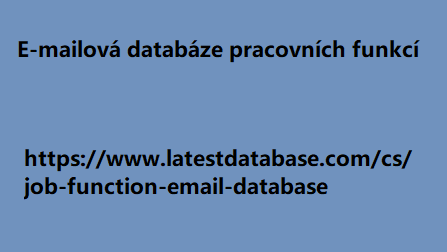 E-mailová databáze pracovních funkcí