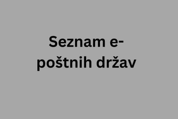 Seznam e-poštnih držav